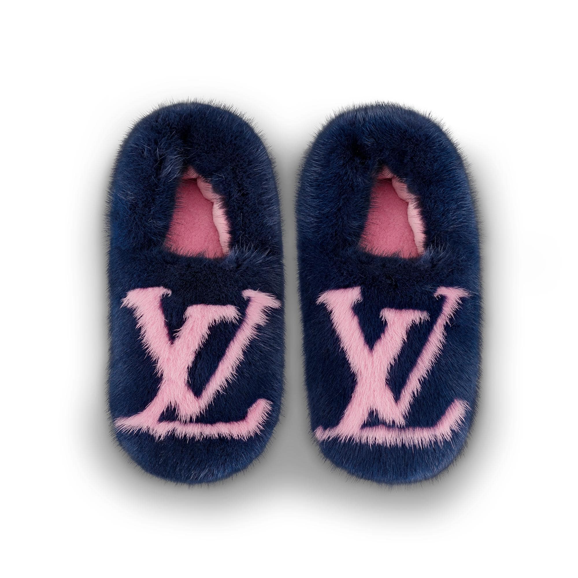 louis vuitton pink slippers