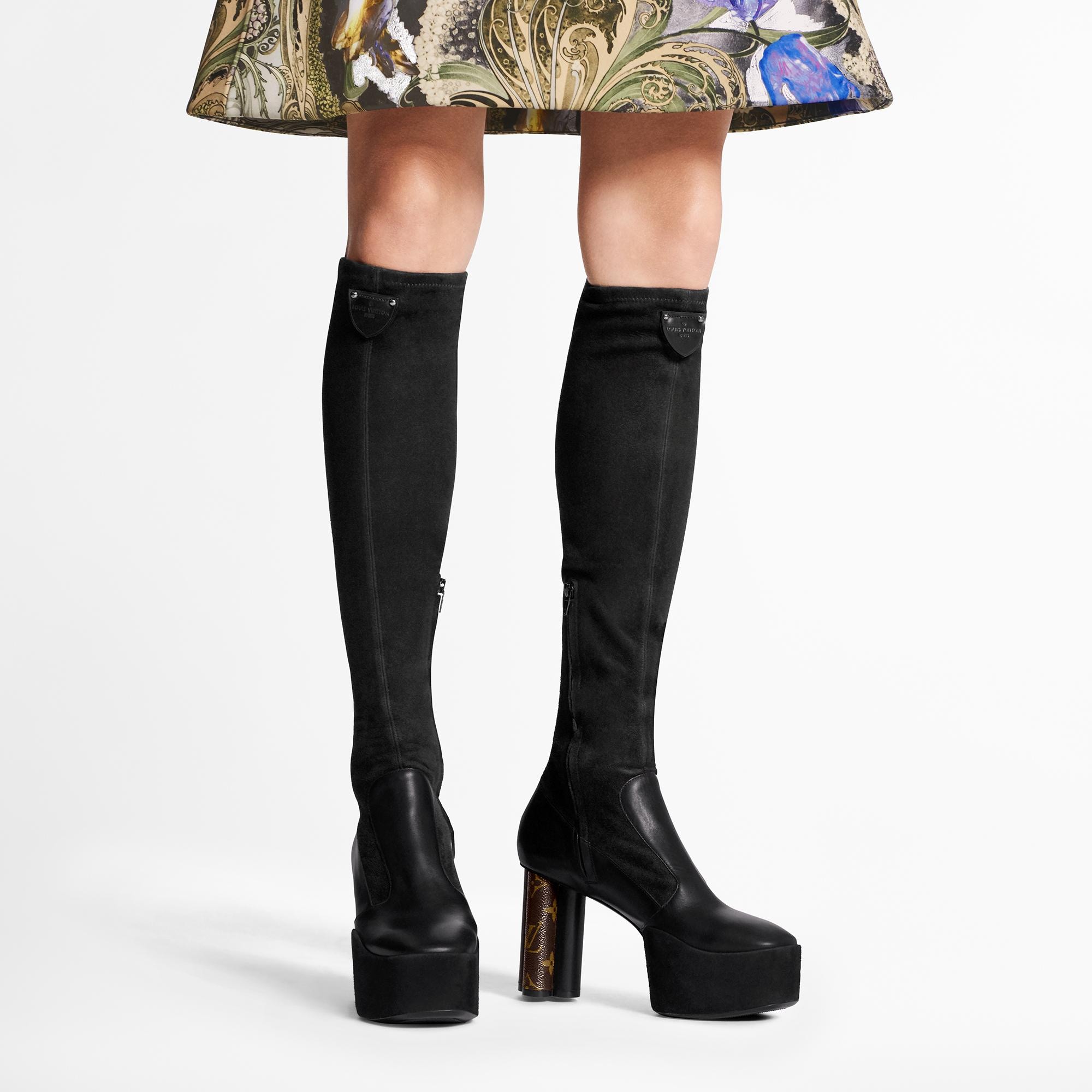 louis vuitton thigh high boots