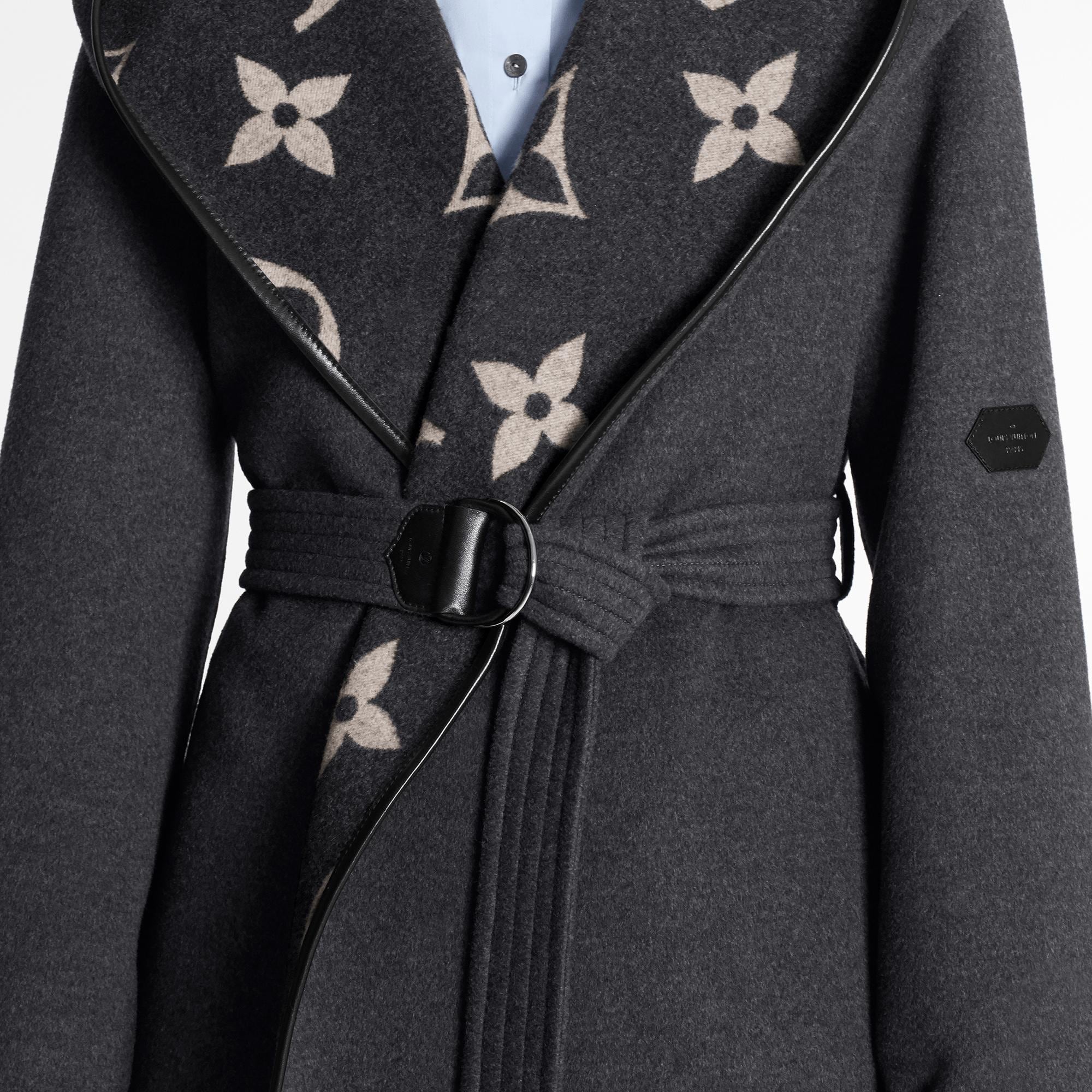 louis vuitton hooded wrap coat price