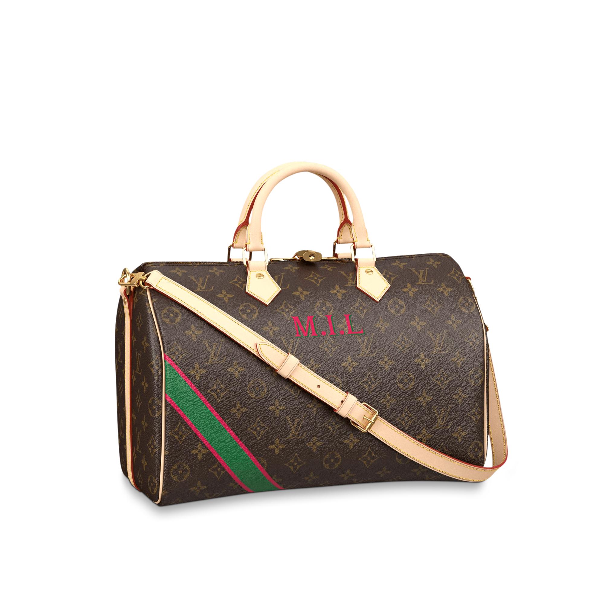 Speedy 35 Bandoulière My LV Heritage Monogram Canvas - Personalization | LOUIS  VUITTON