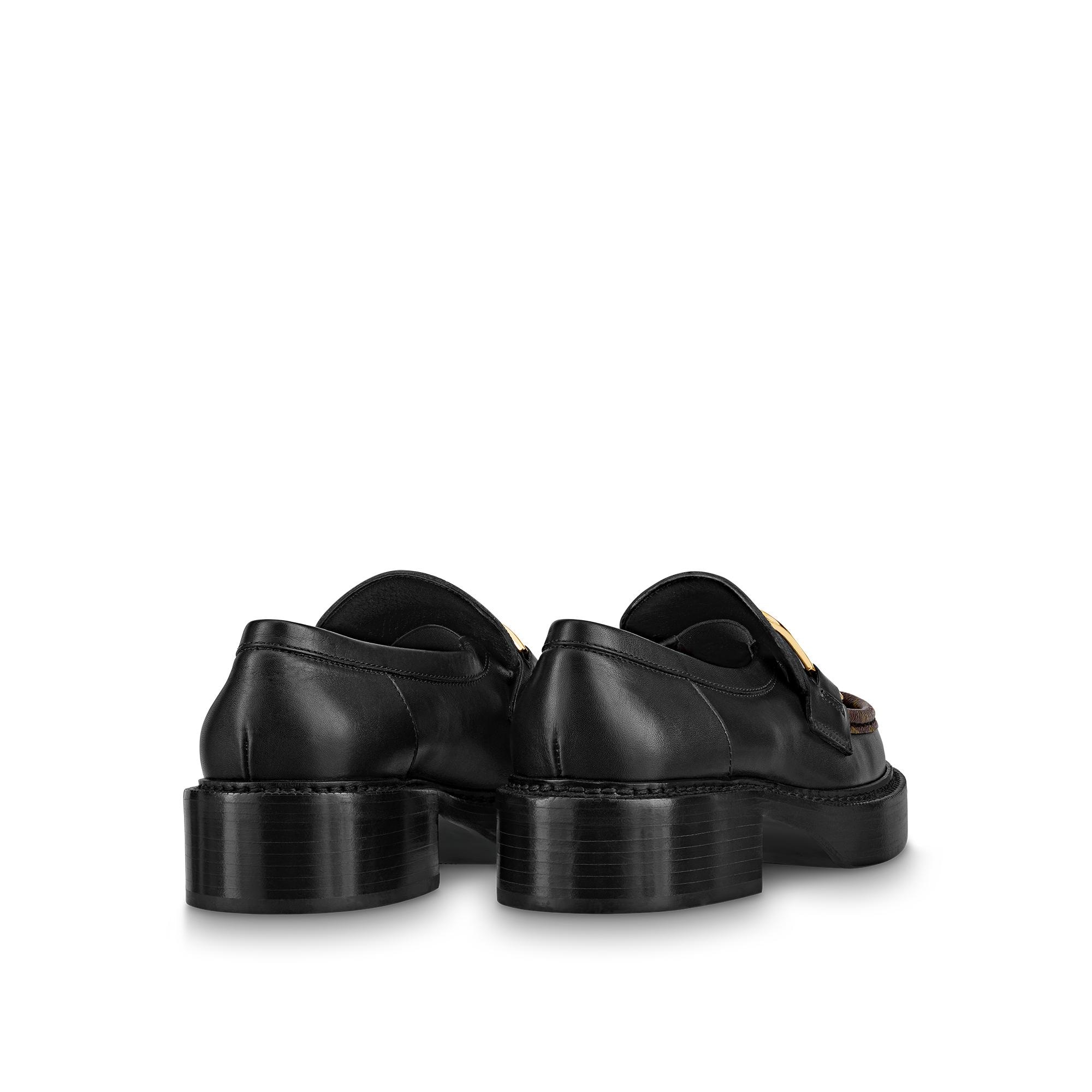 louis vuitton leather loafers