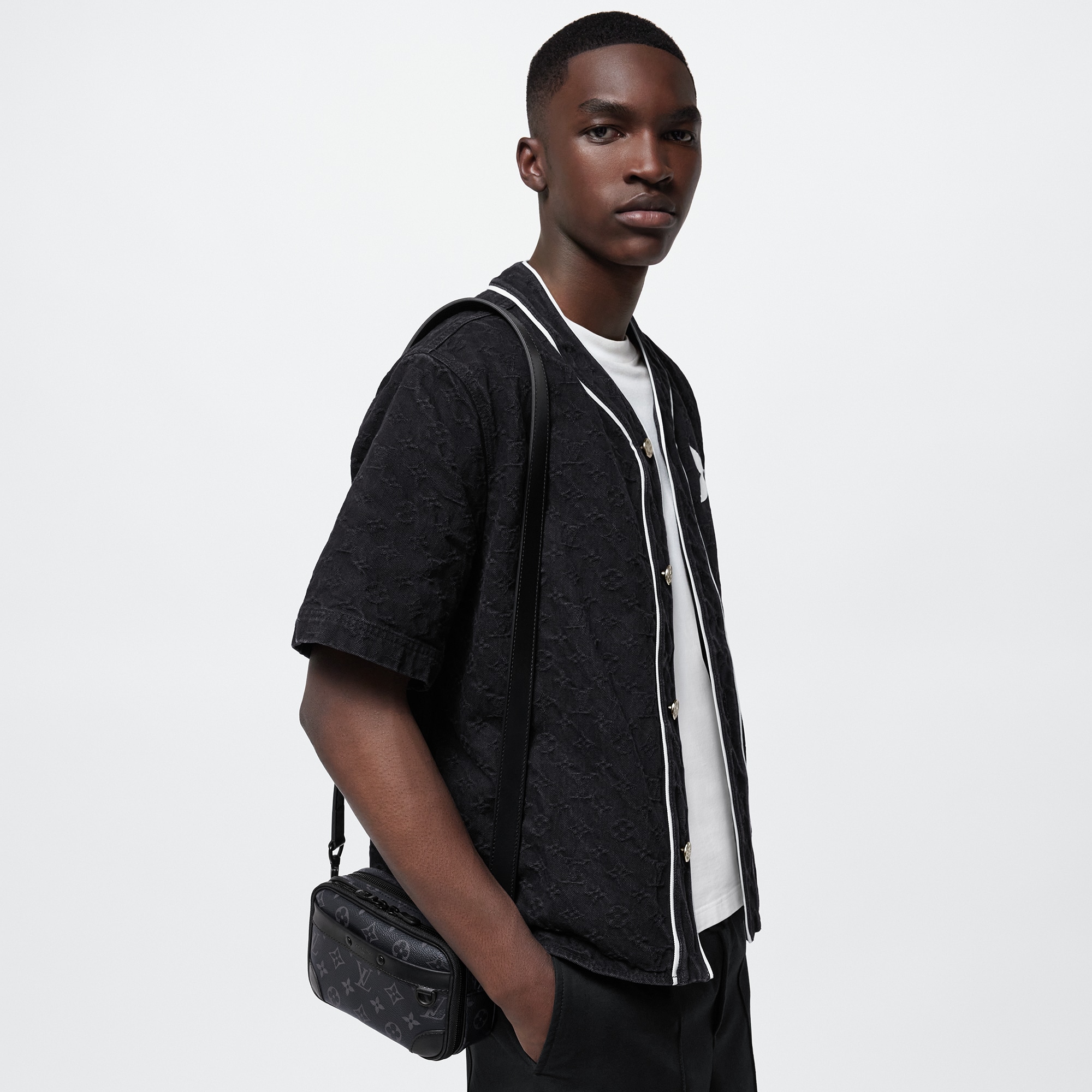 Alpha Wearable Wallet Monogram Eclipse Canvas in Men