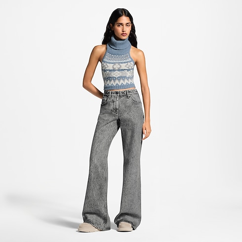 Alpine Knit Crop Top in Women's Ready to Wear Tops and Shirts collections by Louis Vuitton (Product zoom)