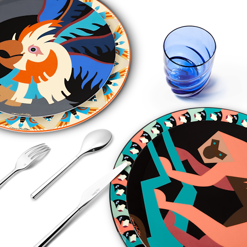Animali Fantastici Parrot Dinner Plate in Trunks, Travel and Home's Home and Art of Dining Art of Dining collections by Louis Vuitton (Product zoom)