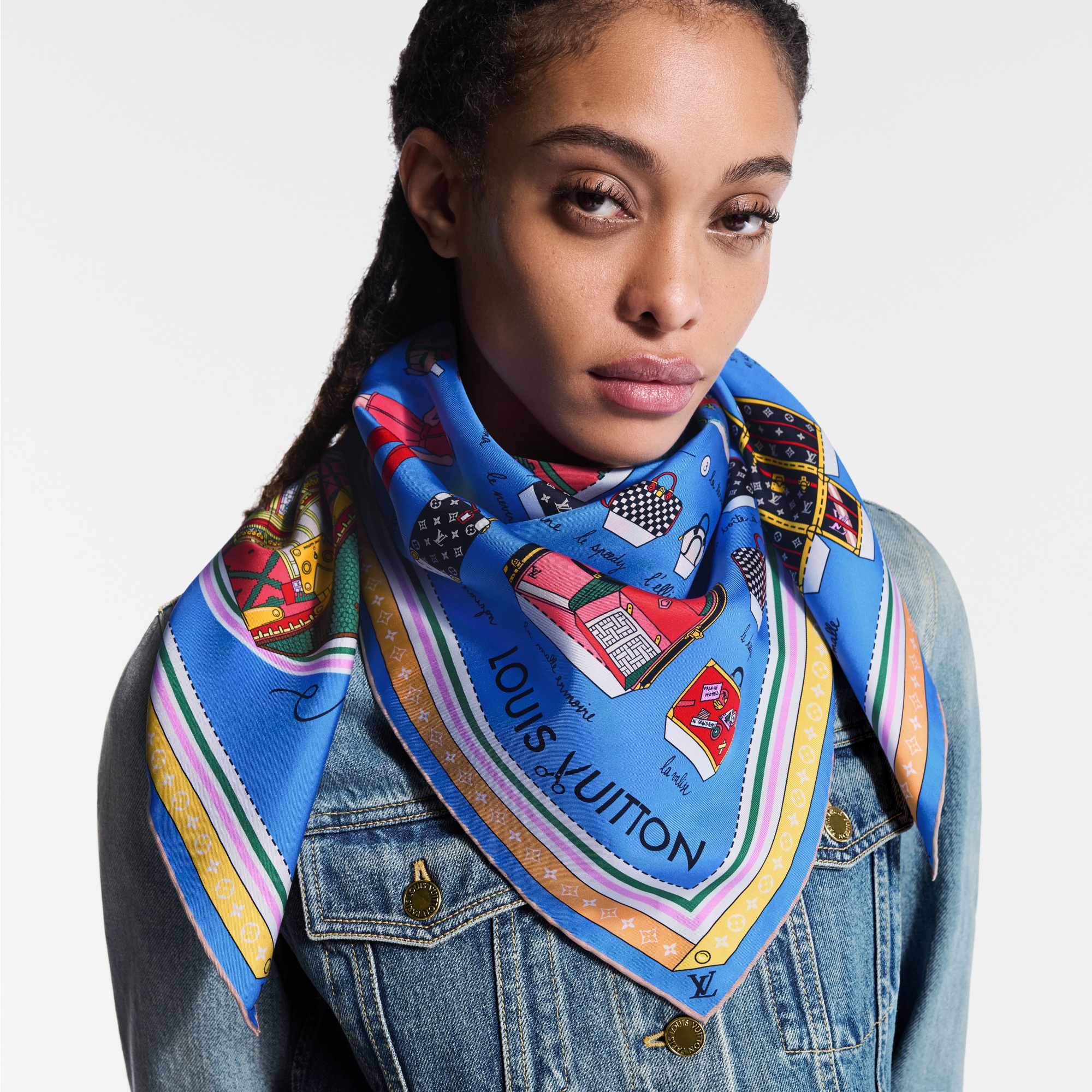 Asnieres Paper House 90 方巾 . in 女士