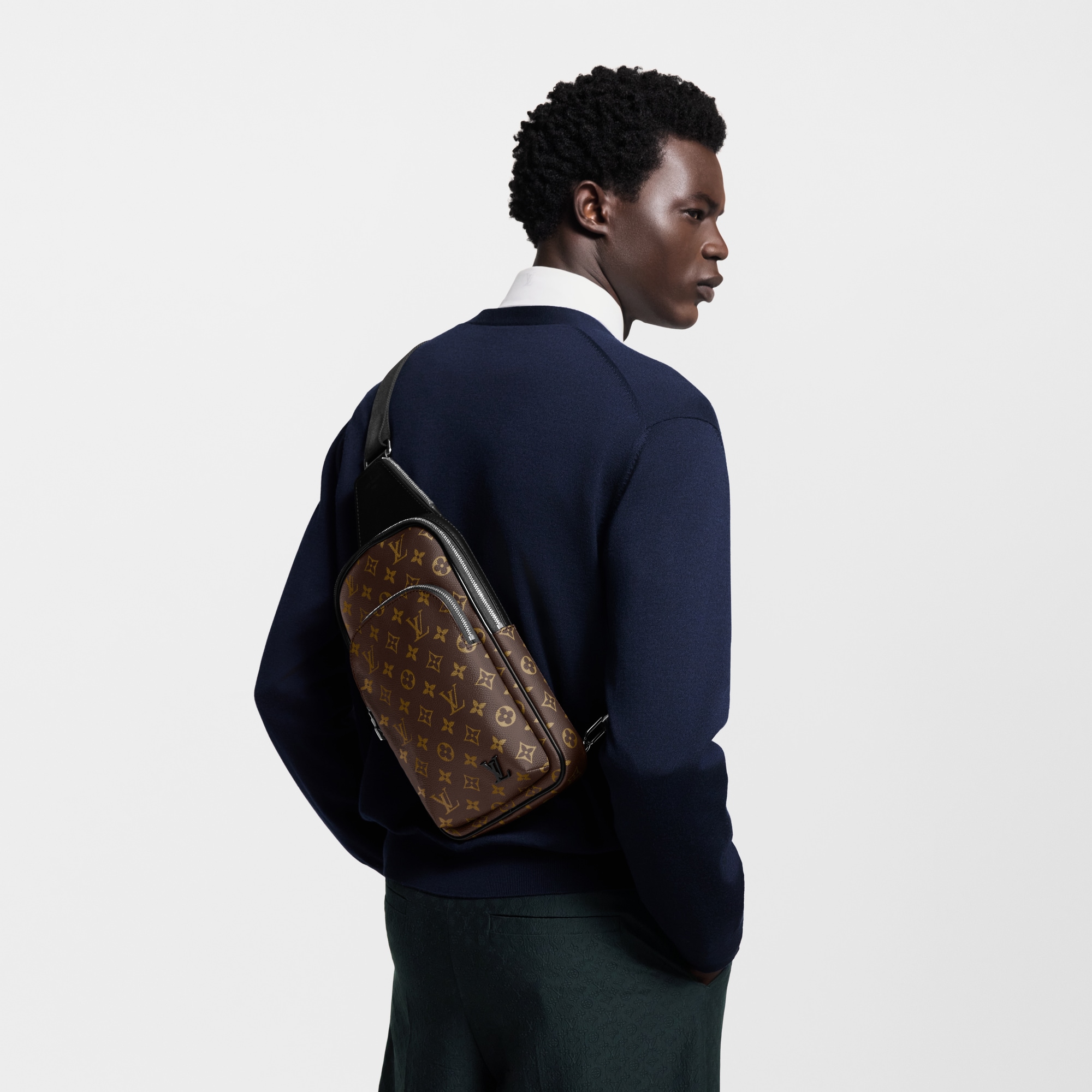 Avenue Slingbag NM Monogram Macassar Canvas in Men