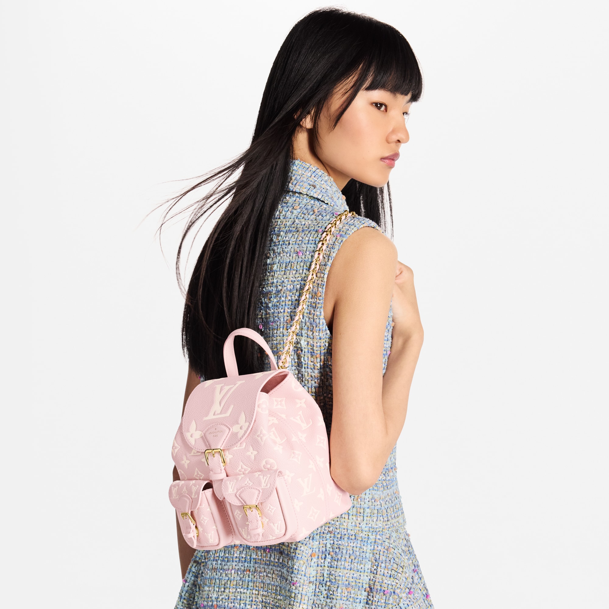 Backup Bicolor Monogram Empreinte Leather in Women