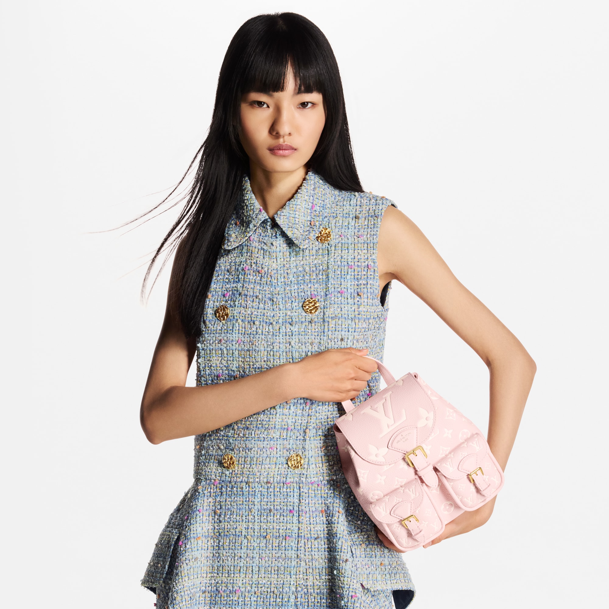 Backup Bicolor Monogram Empreinte Leather in Women