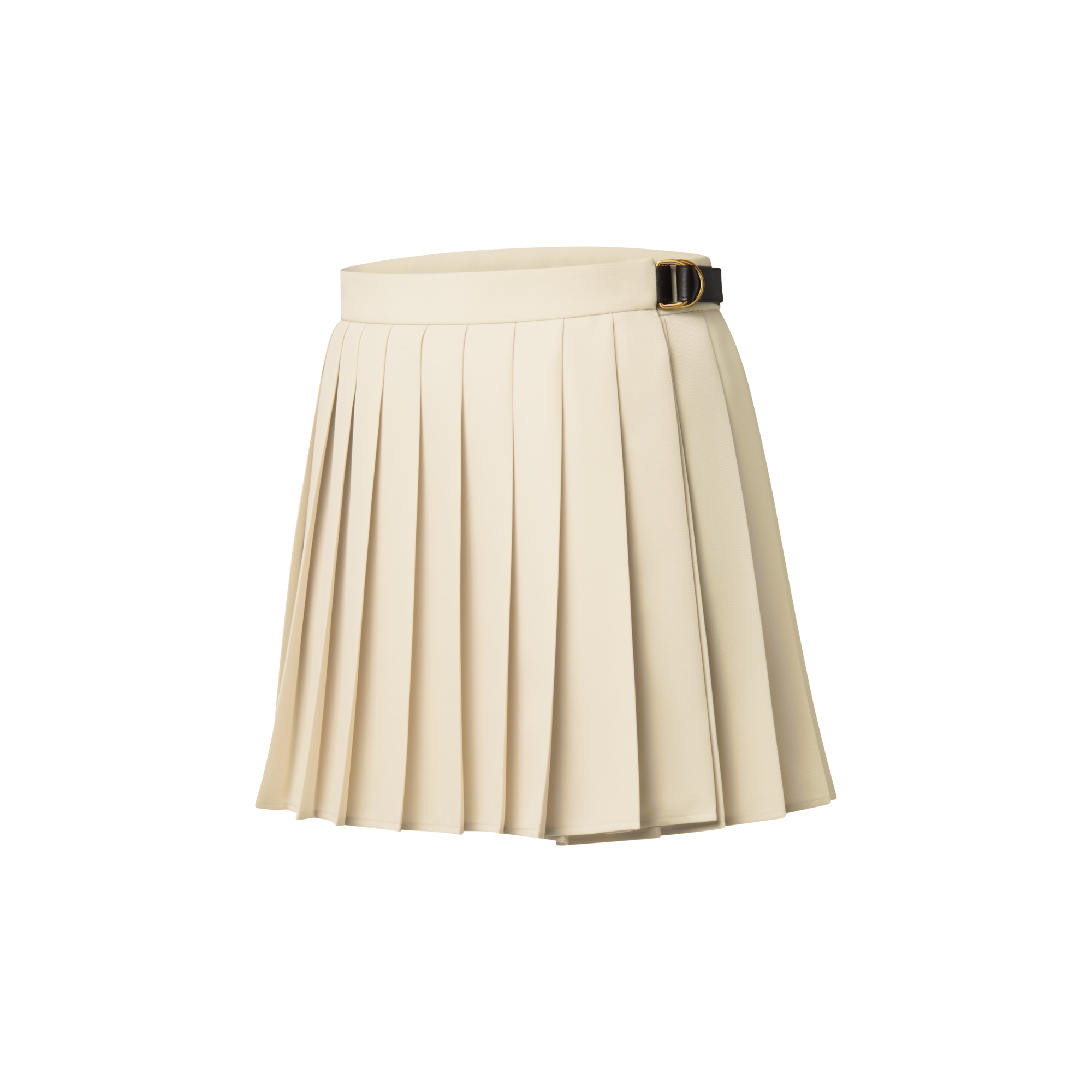 腰帶細節褶襉迷你半截裙  in 女士