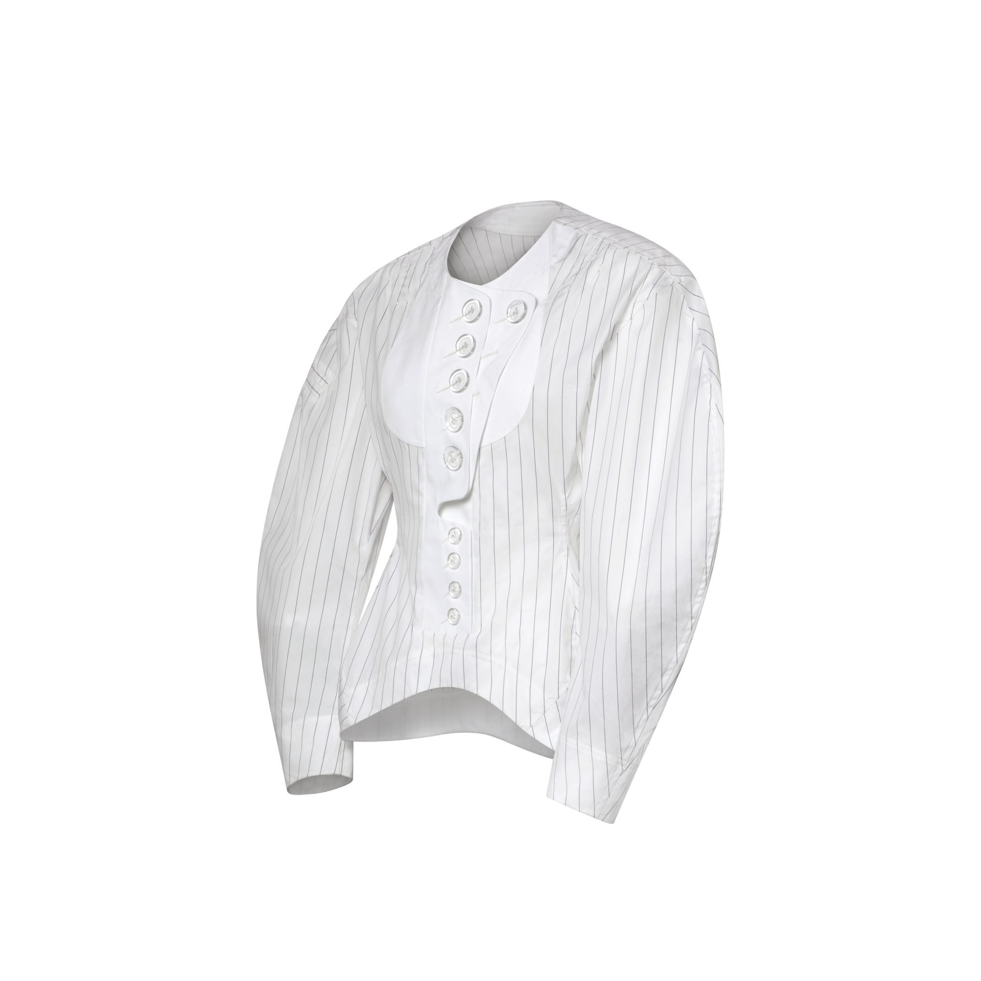 正面衣領裝飾條紋上衣  in 女士