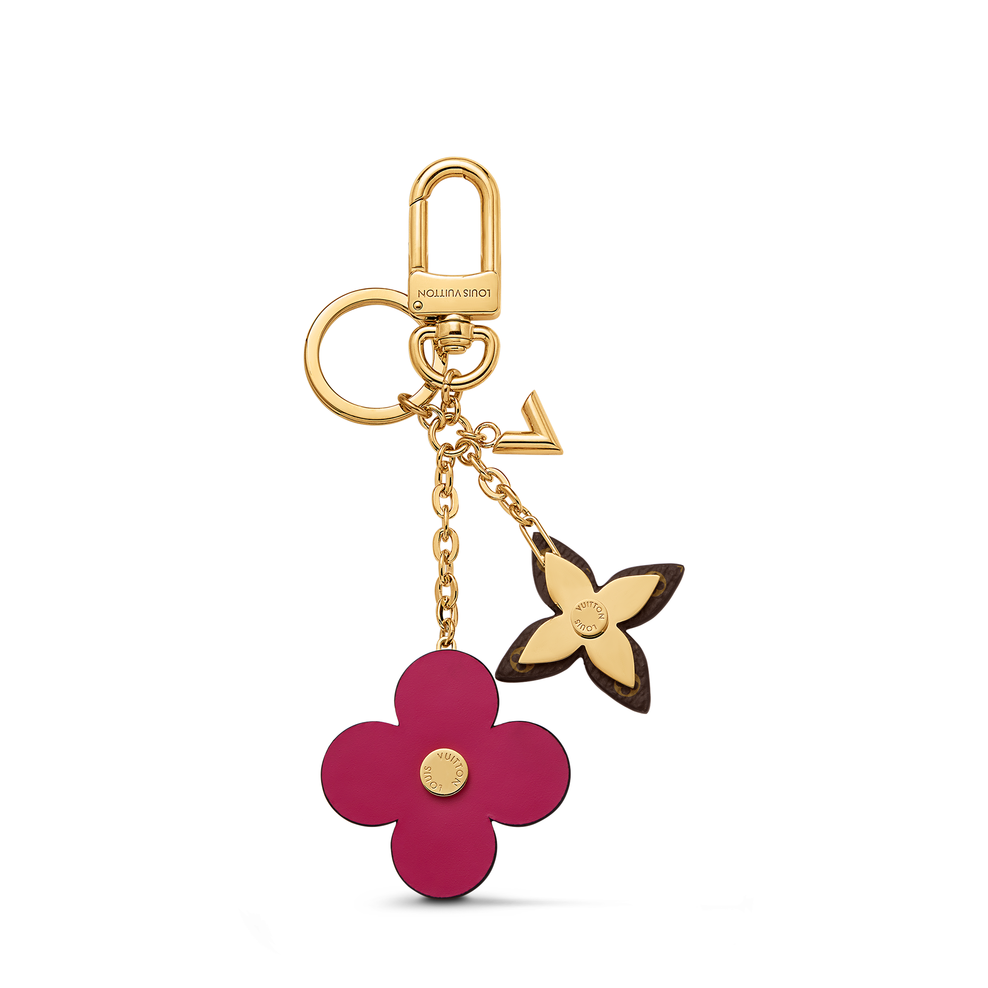 Blooming Flowers Bag Charm and Key Holder . in Women