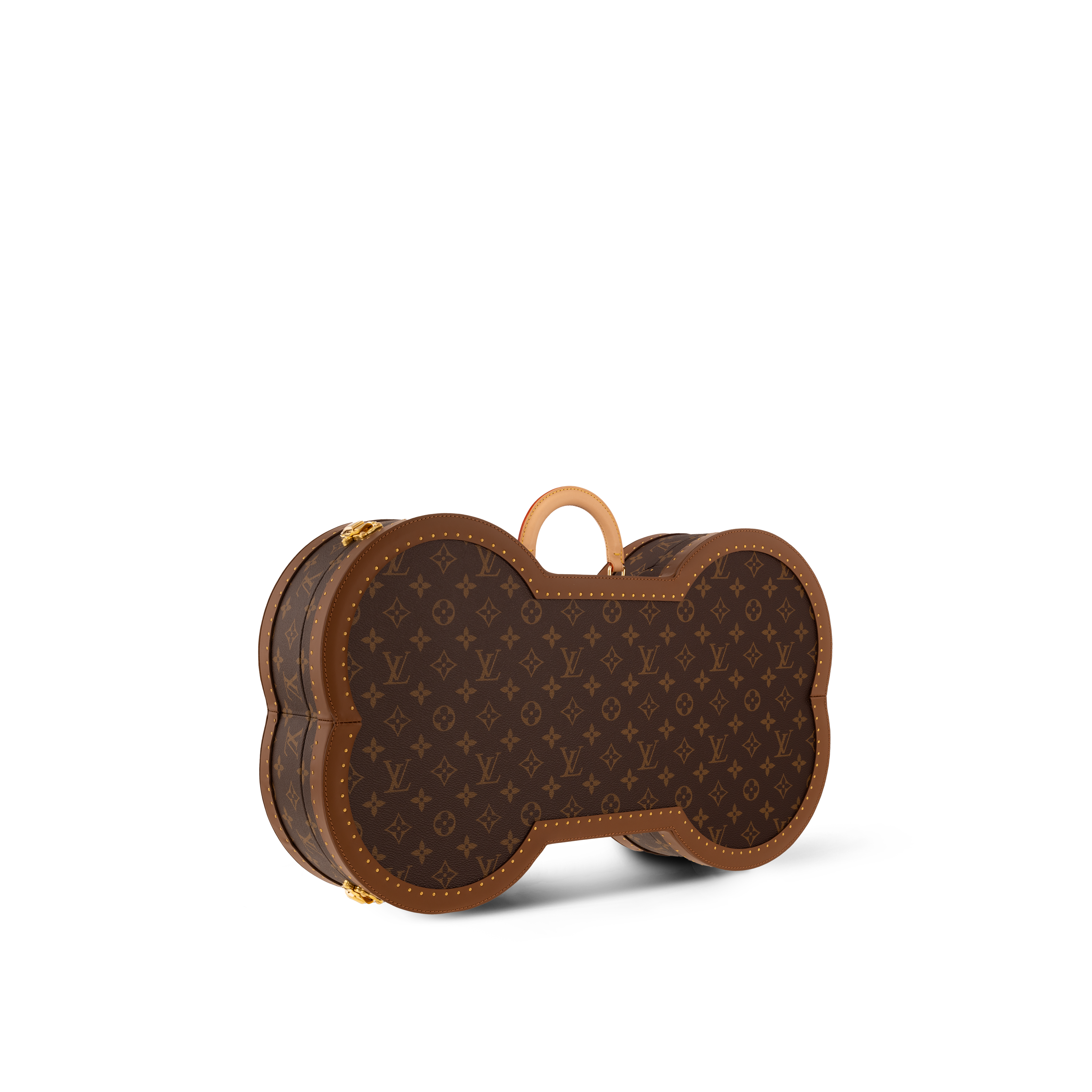 Bone Trunk Monogram Other Canvas in Trunks, Travel and Home