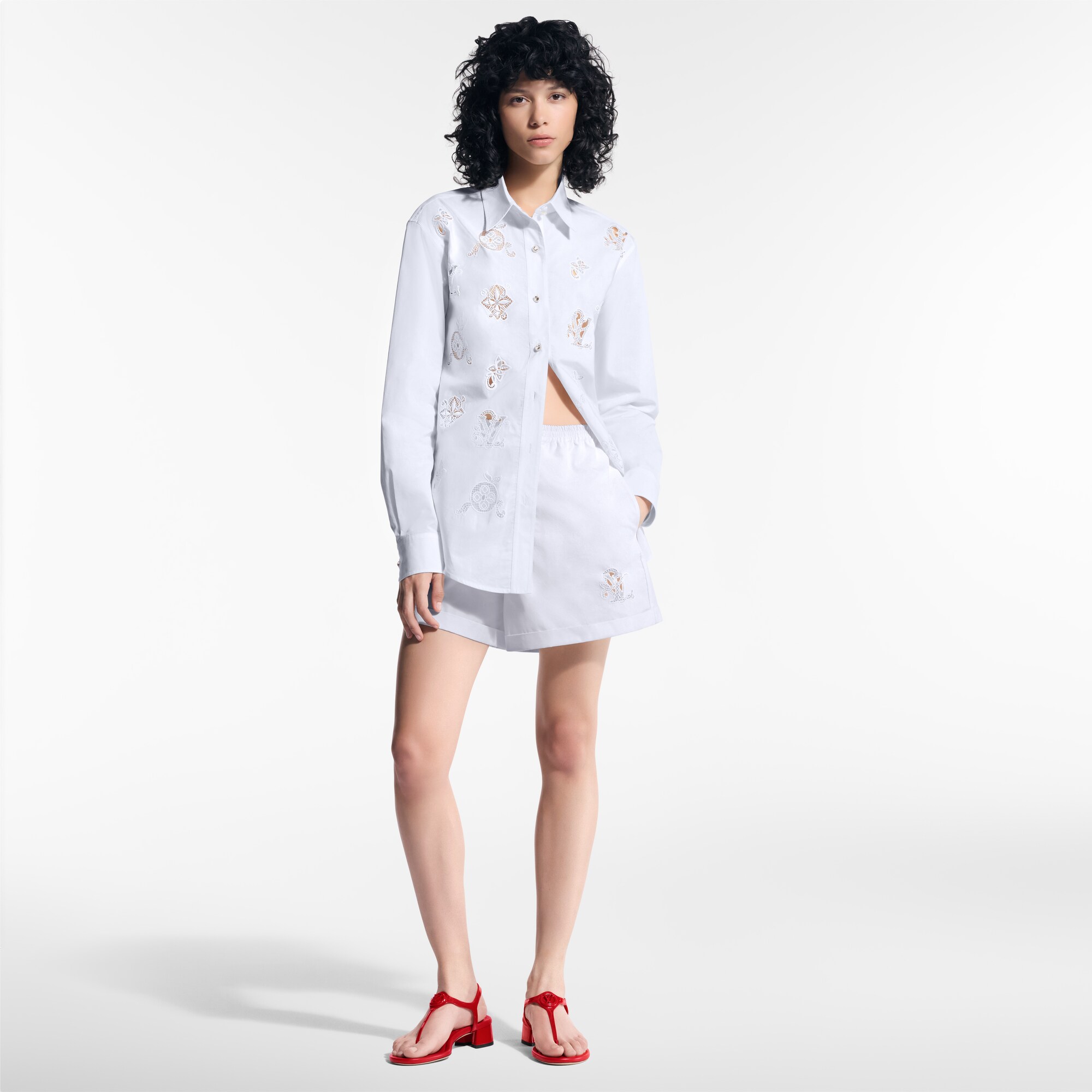 Broderie LV Boxer Shorts  in Women