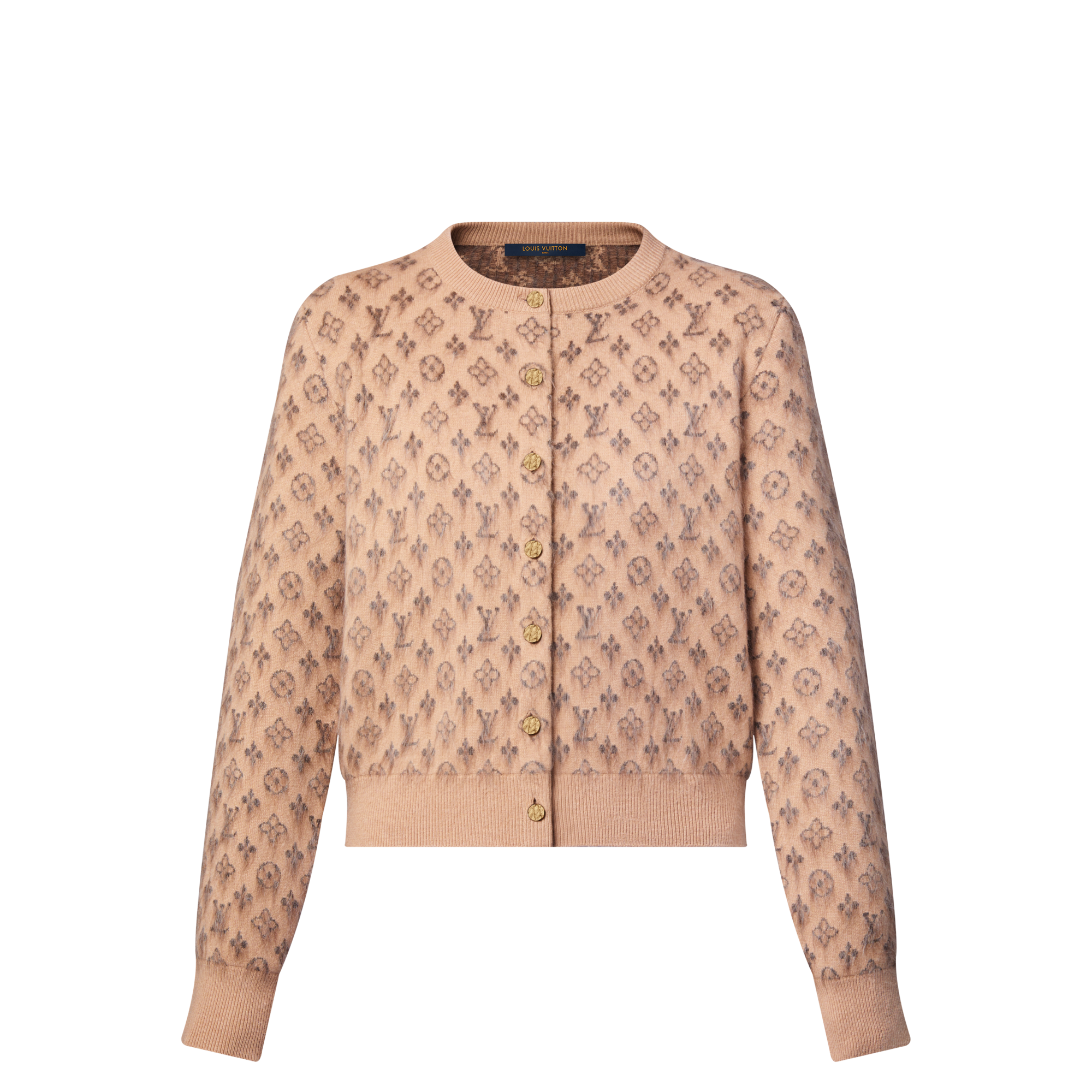 Brushed Monogram Cardigan  in Women