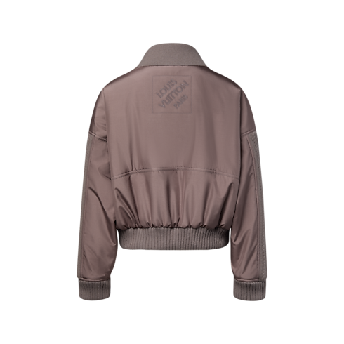 Cable Knit Insert Bomber Jacket in Women's Ready to Wear Coats and Jackets collections by Louis Vuitton (Product zoom)
