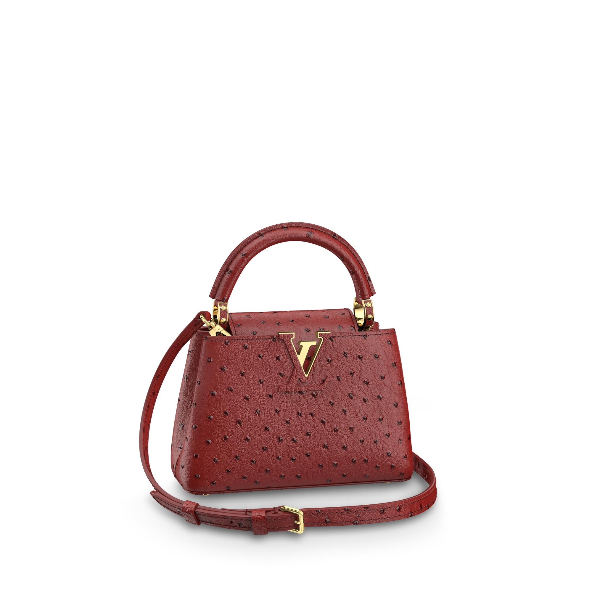 louis vuitton red leather purse