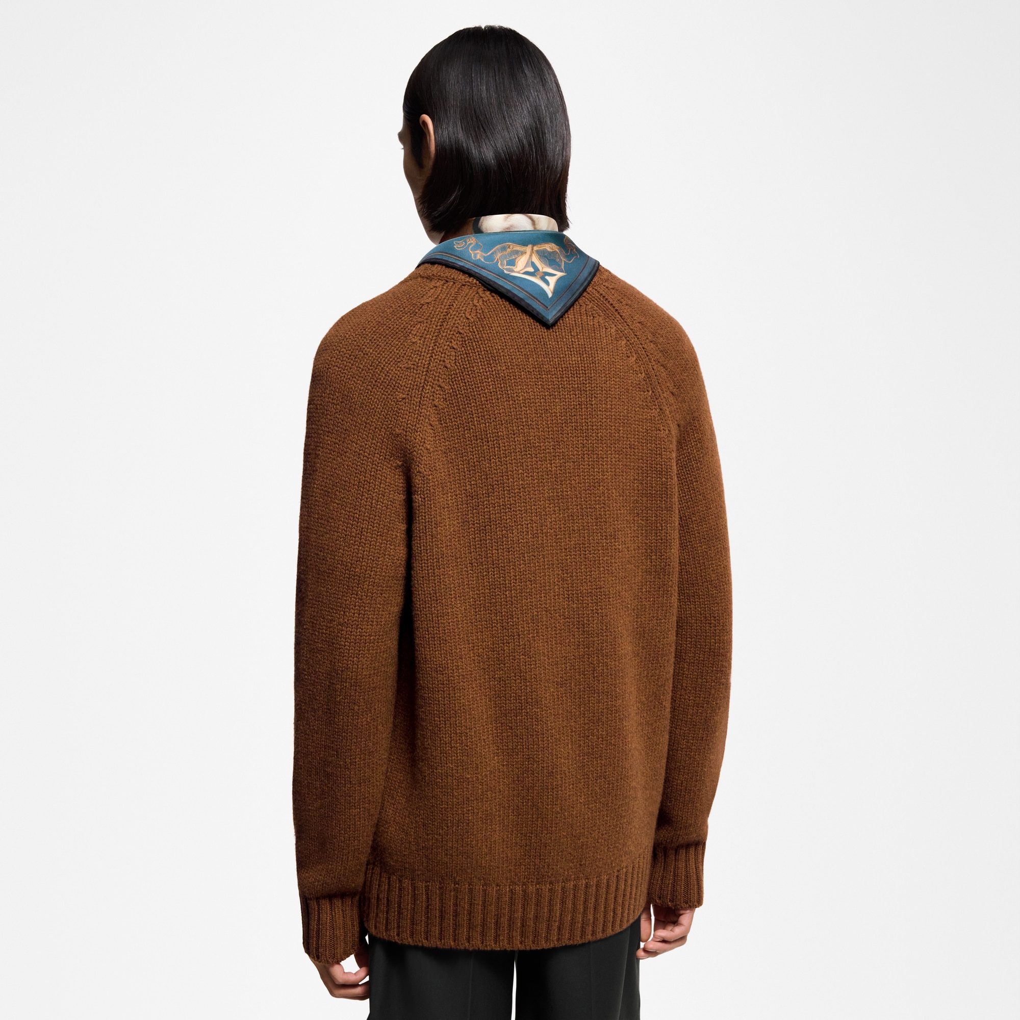 山羊絨混紡開襟外套  in 男士