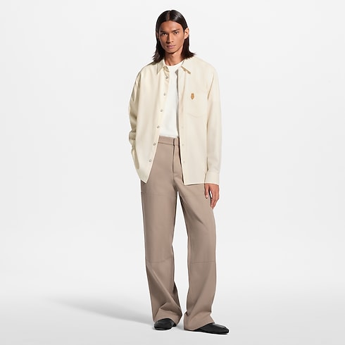 Cashmere Cotton Long-Sleeved Flannel Shirt in Men's Ready to Wear All Ready to Wear collections by Louis Vuitton (Product zoom)