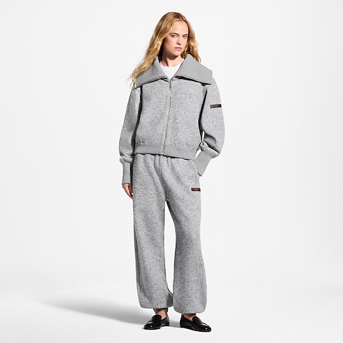 Cashmere Zip-Up Jacket in Women's Ready to Wear T-shirts and Sweatshirts collections by Louis Vuitton (Product zoom)