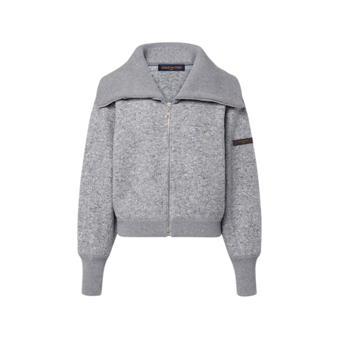 Cashmere Zip-Up Jacket in Women's Ready to Wear T-shirts and Sweatshirts collections by Louis Vuitton (Product zoom)