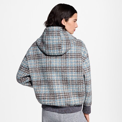 Check Tweed Zip-Up Jacket in Women's Ready to Wear Coats and Jackets collections by Louis Vuitton (Product zoom)
