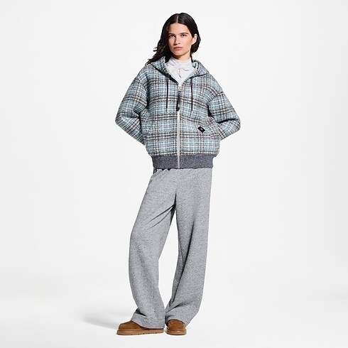 Check Tweed Zip-Up Jacket in Women's Ready to Wear Coats and Jackets collections by Louis Vuitton (Product zoom)