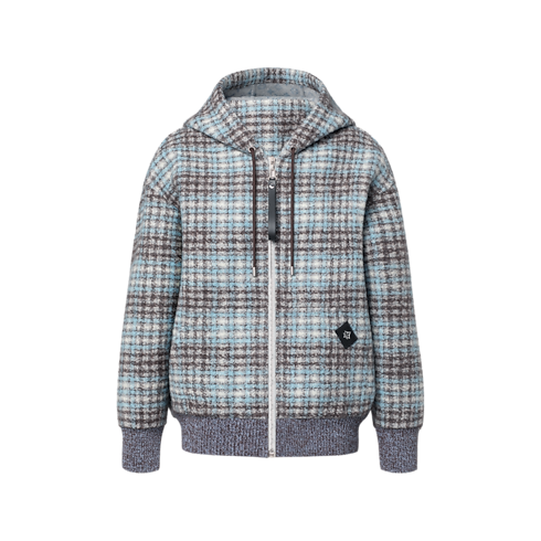 Check Tweed Zip-Up Jacket in Women's Ready to Wear Coats and Jackets collections by Louis Vuitton (Product zoom)
