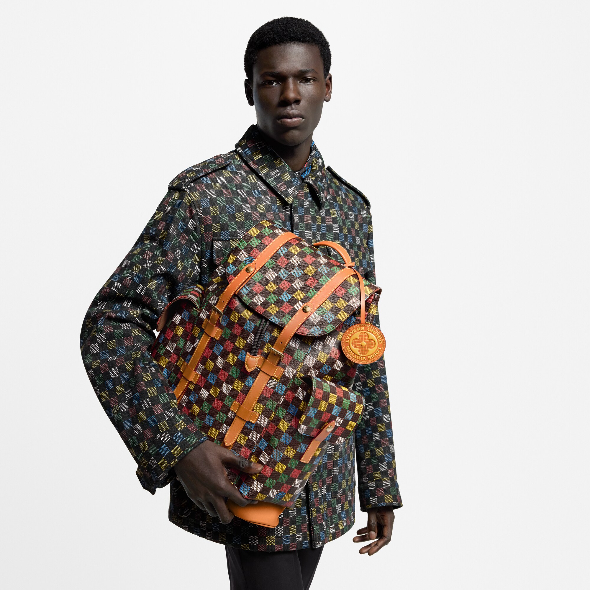 Christopher MM Damier Ebène 帆布 in 時尚手袋及小型皮具