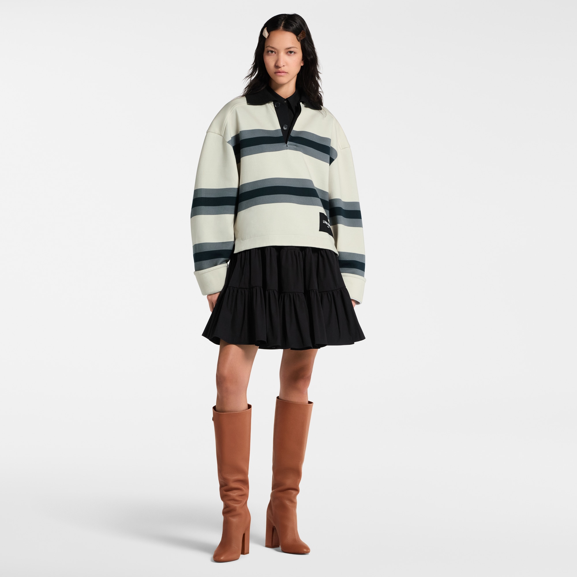 粗條紋 Polo 上衣  in 女士