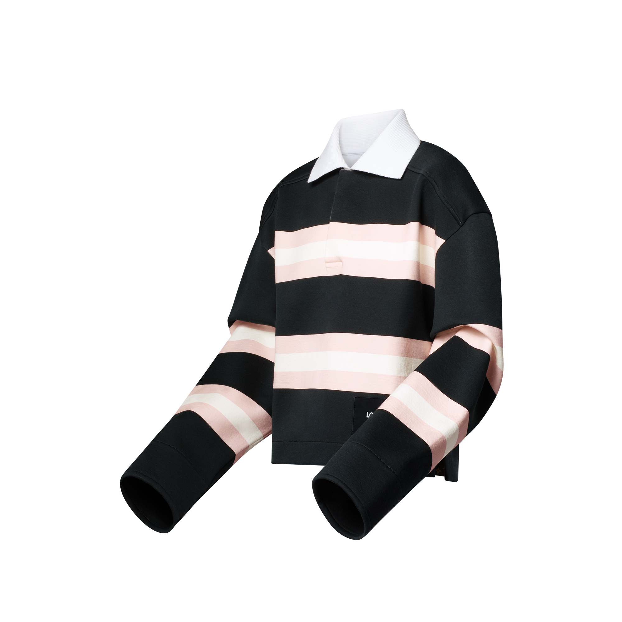 Chunky Stripes Polo Top  in Women