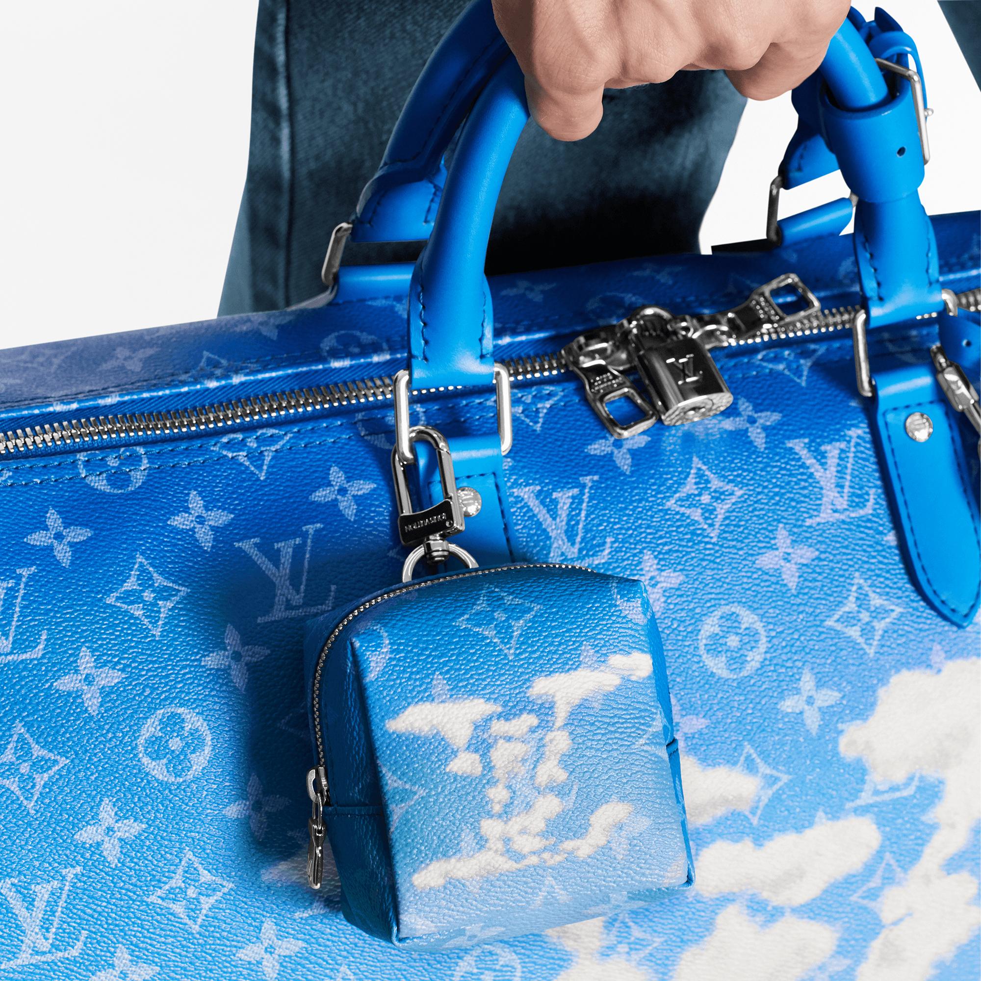 blue lv bag