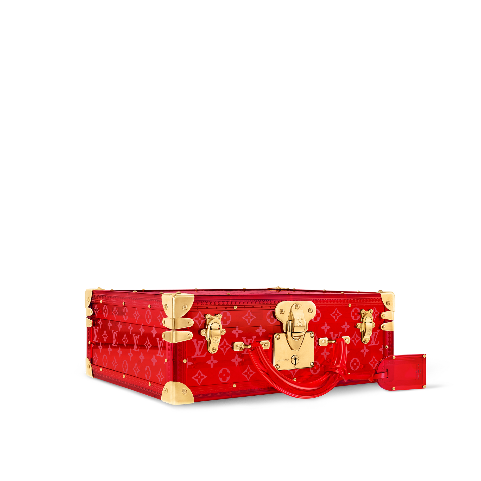 透明紅色 Cotteville Lunettes 高級皮革 in 行李箱、旅行用品及家居精品