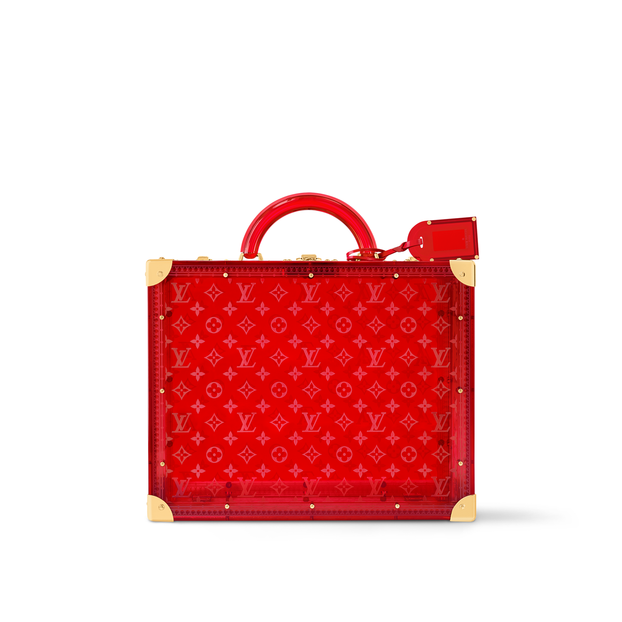 透明紅色 Cotteville Lunettes 高級皮革 in 行李箱、旅行用品及家居精品