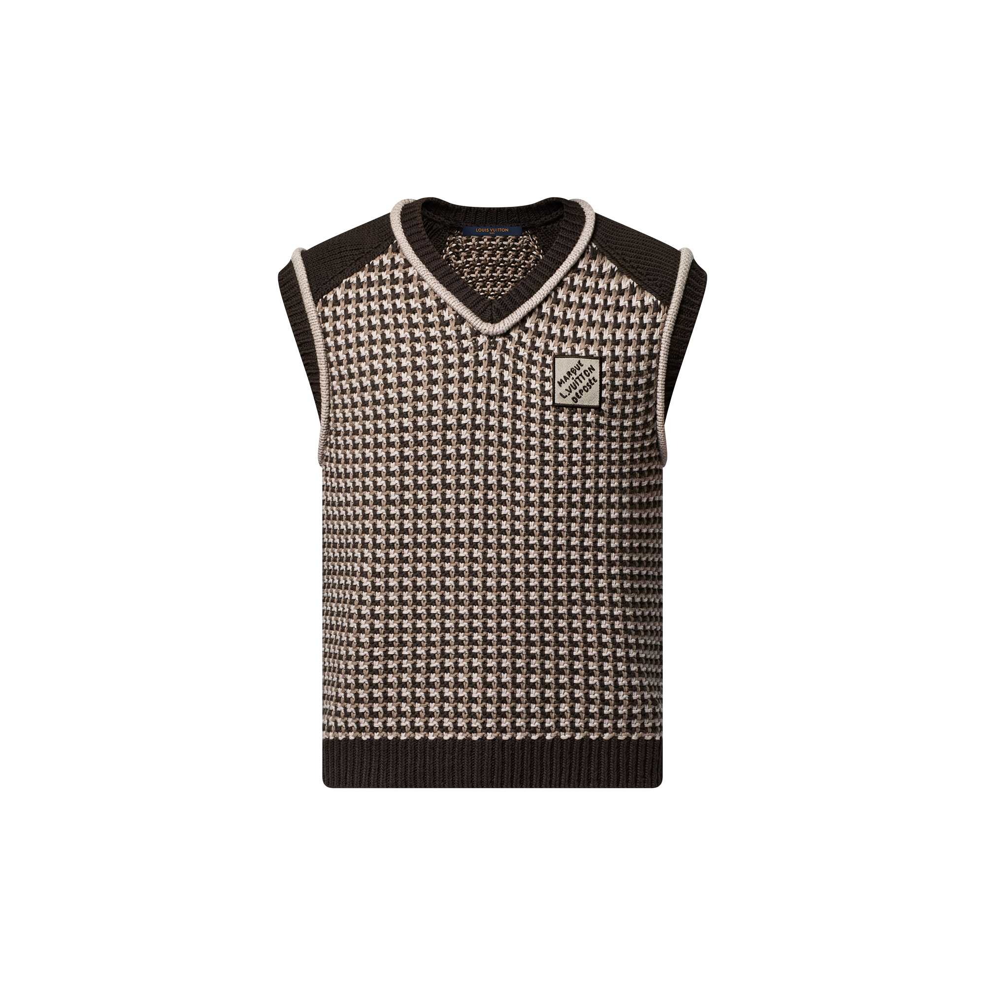 Cotton Jacquard Vest  in Men