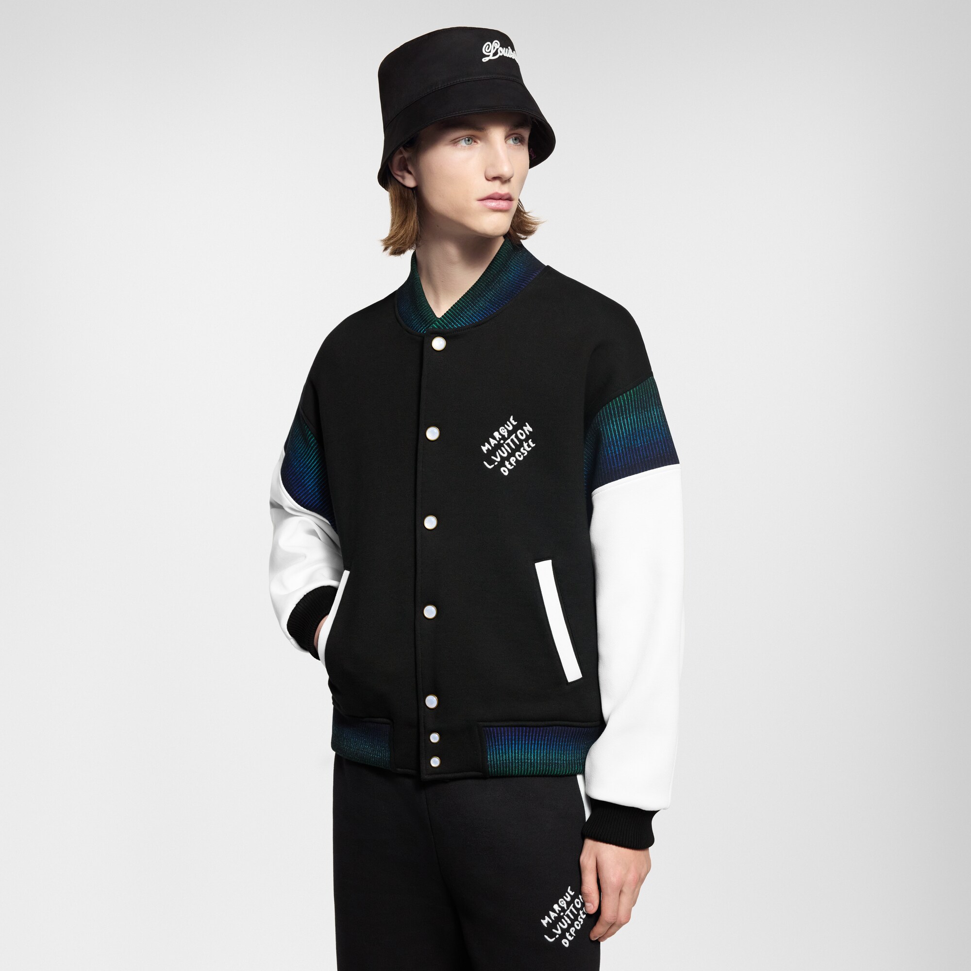 Cotton Jersey Varsity Blouson  in Men