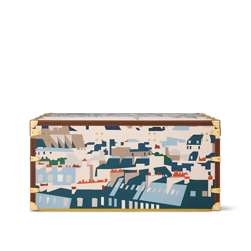 Courrier Lozine 110 LV Marquetry Parisian Roofs VVN in Trunks, Travel and Home's Trunks and Boxes Trunks and Suitcases collections by Louis Vuitton (Product zoom)