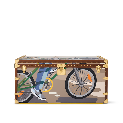 Courrier Lozine 110 LV Marquetry Parisian Roofs VVN in Trunks, Travel and Home's Trunks and Boxes Trunks and Suitcases collections by Louis Vuitton (Product zoom)