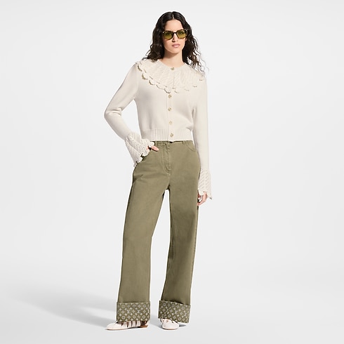 Crochet Flounce Cardigan in Women's Pre-Fall 2026 Collection } collections by Louis Vuitton (Product zoom)