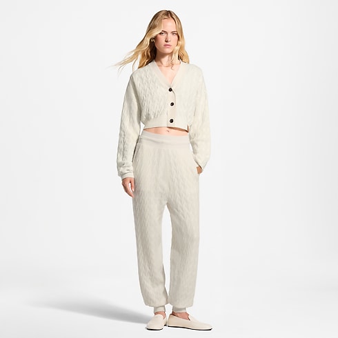 Cropped Cable Knit Cardigan in Women's Ready to Wear Knitwear collections by Louis Vuitton (Product zoom)