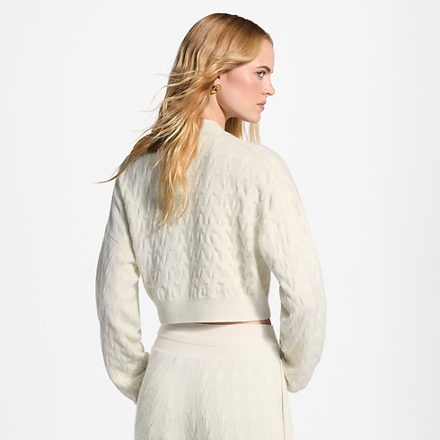 Cropped Cable Knit Cardigan in Women's Ready to Wear Knitwear collections by Louis Vuitton (Product zoom)