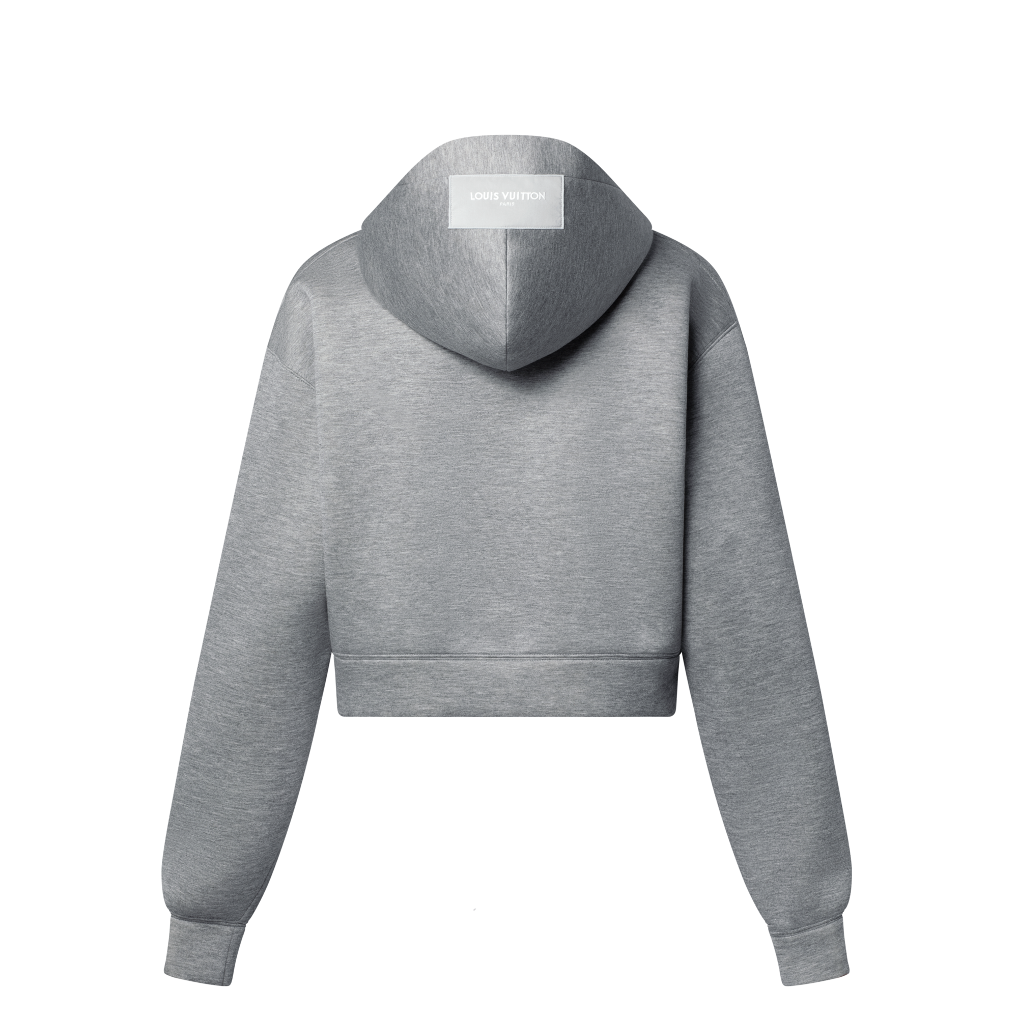 Cropped Monogram Scarf Hoodie  in Women