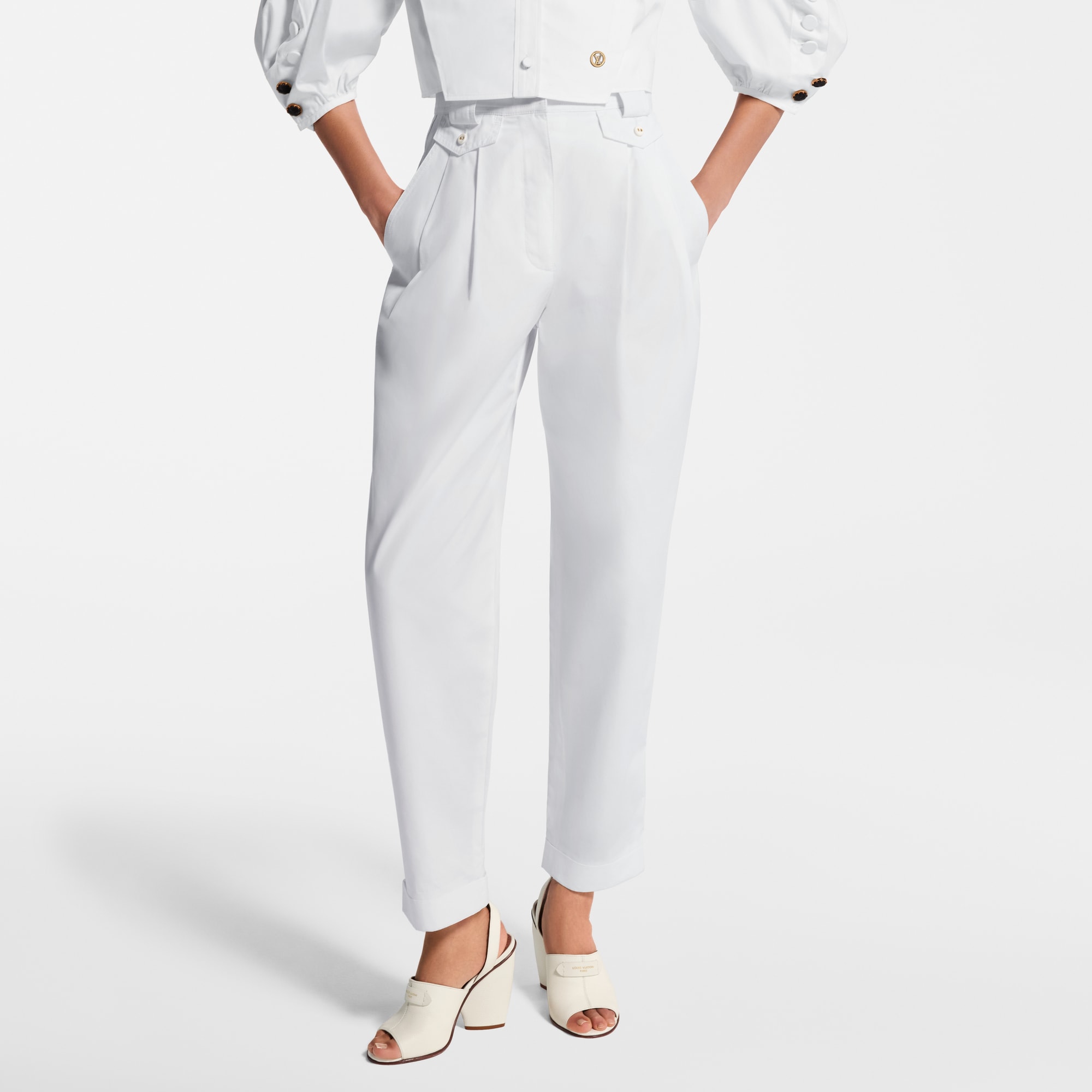 摺腳闊腿褲  in 女士