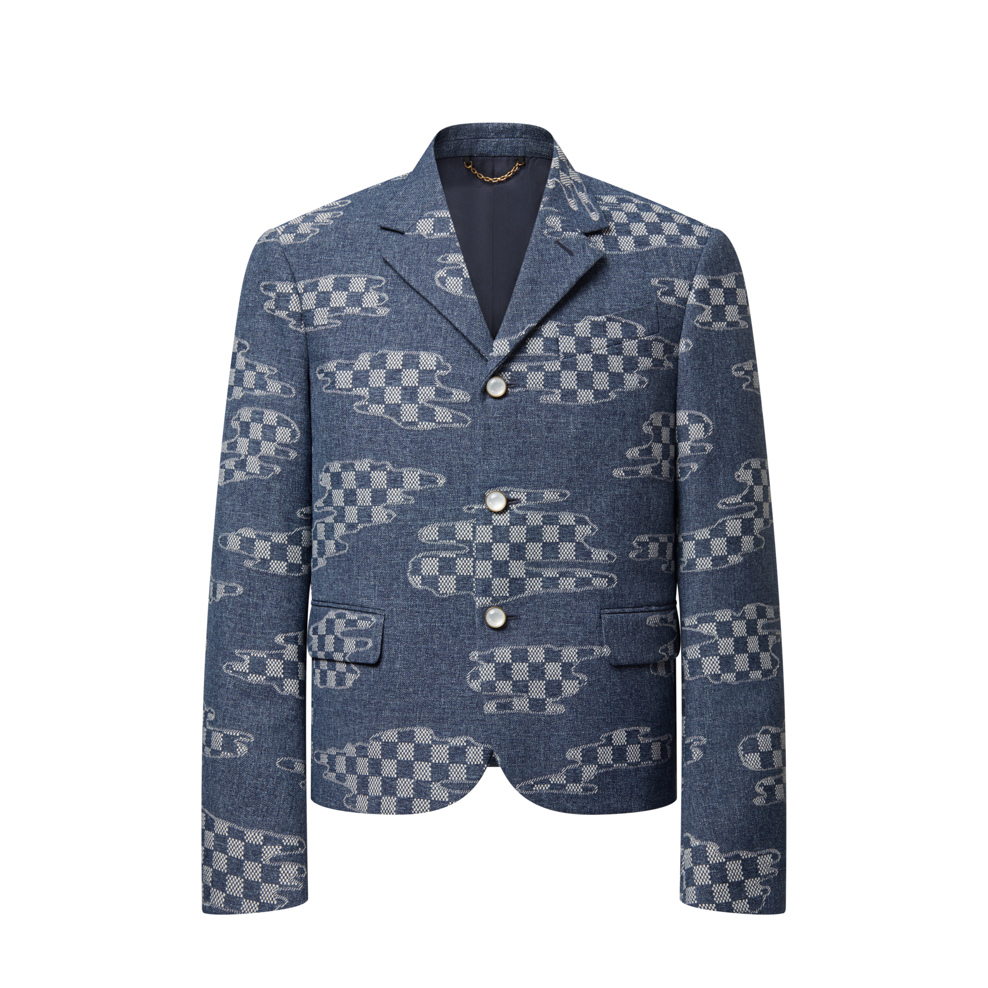 Damier 短身單排扣外套  in 男士