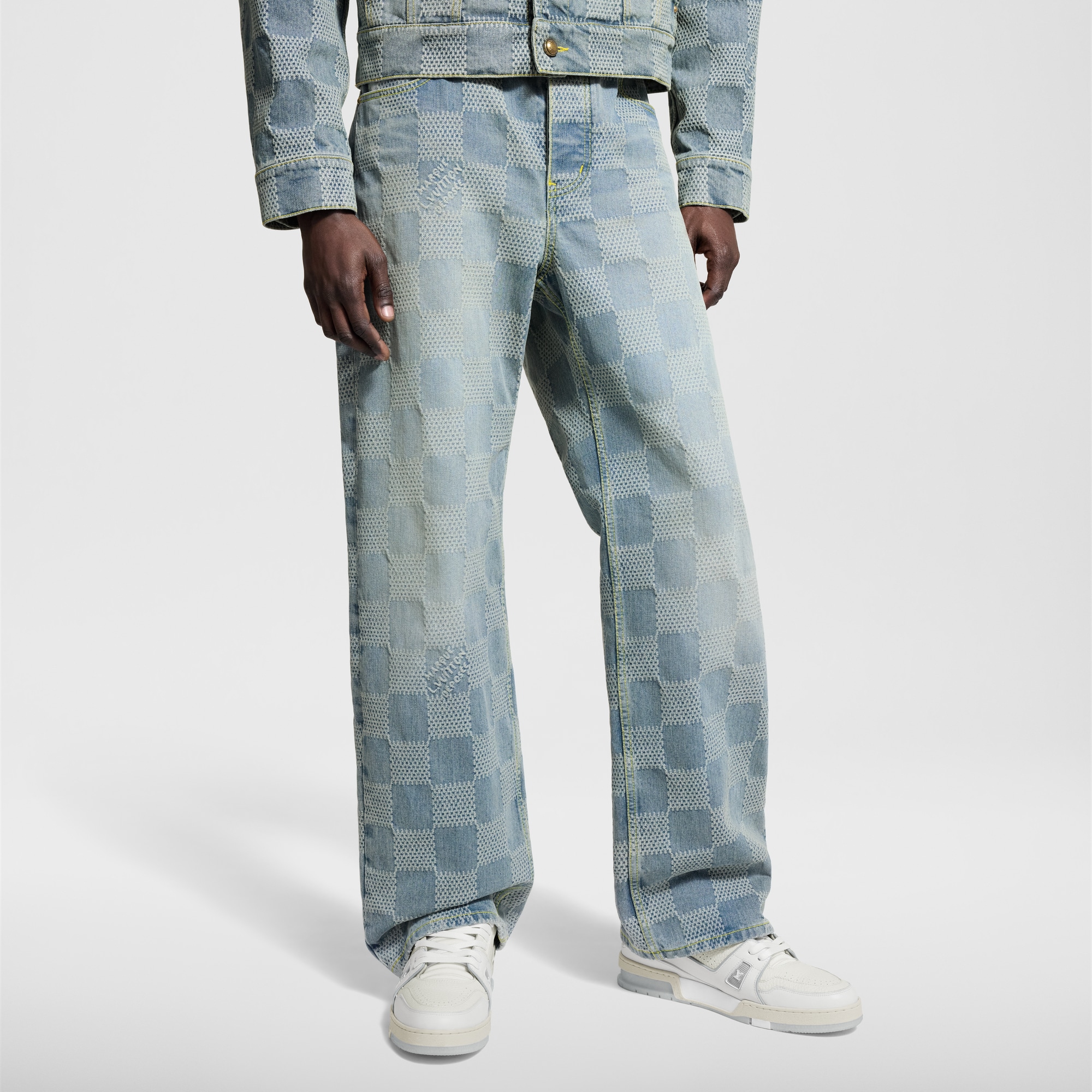 Damier Denim Skate Pants  in Men