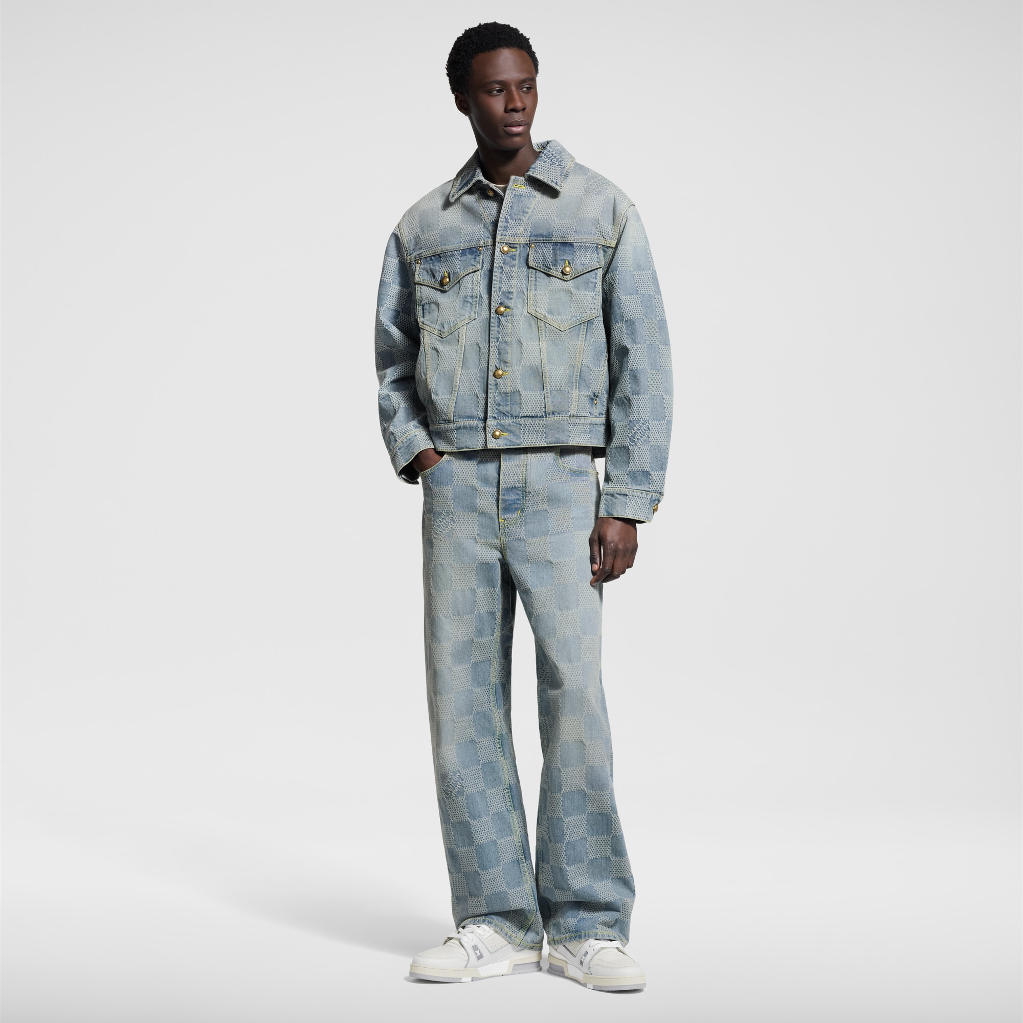 Damier Denim Skate Pants  in Men