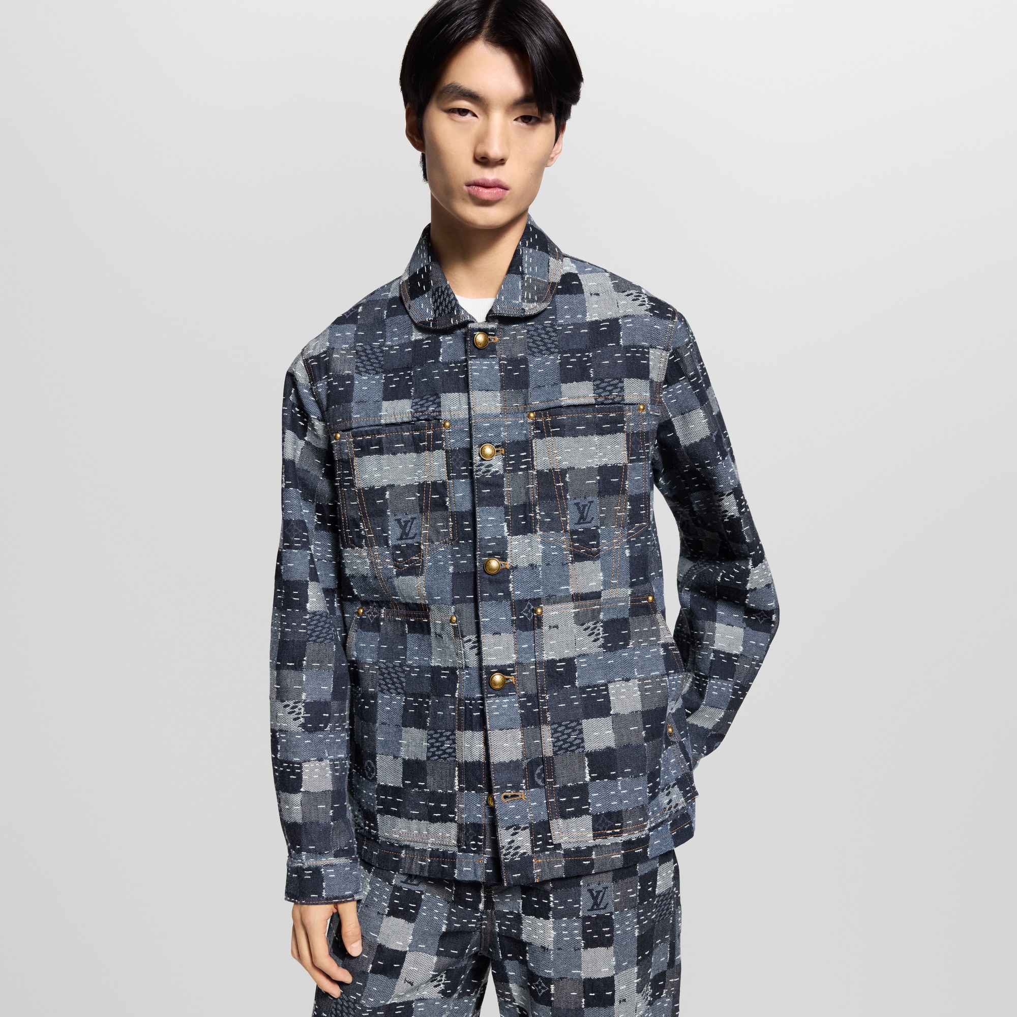 Damier Denim Workwear Blouson  in Men
