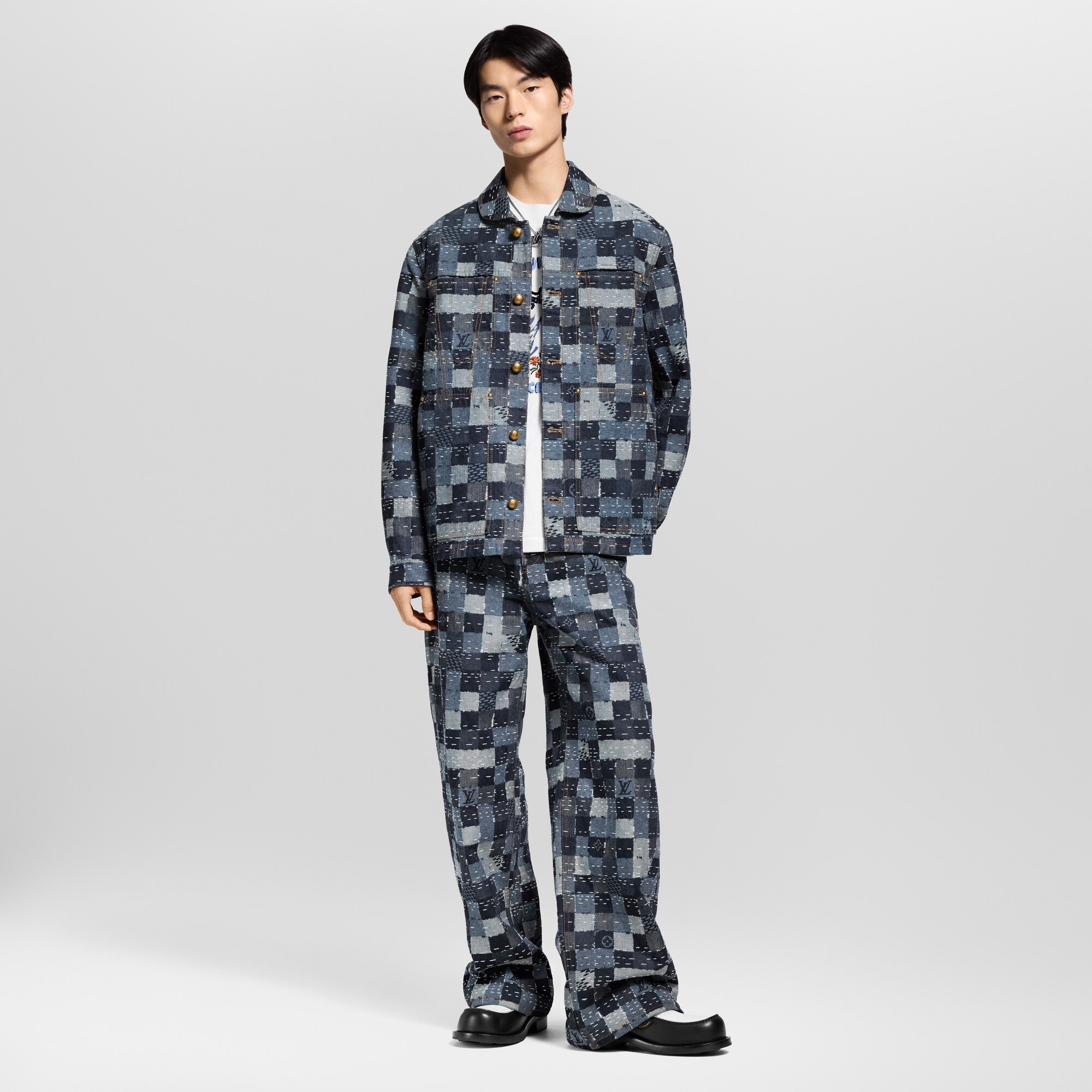 Damier Denim Workwear Blouson  in Men