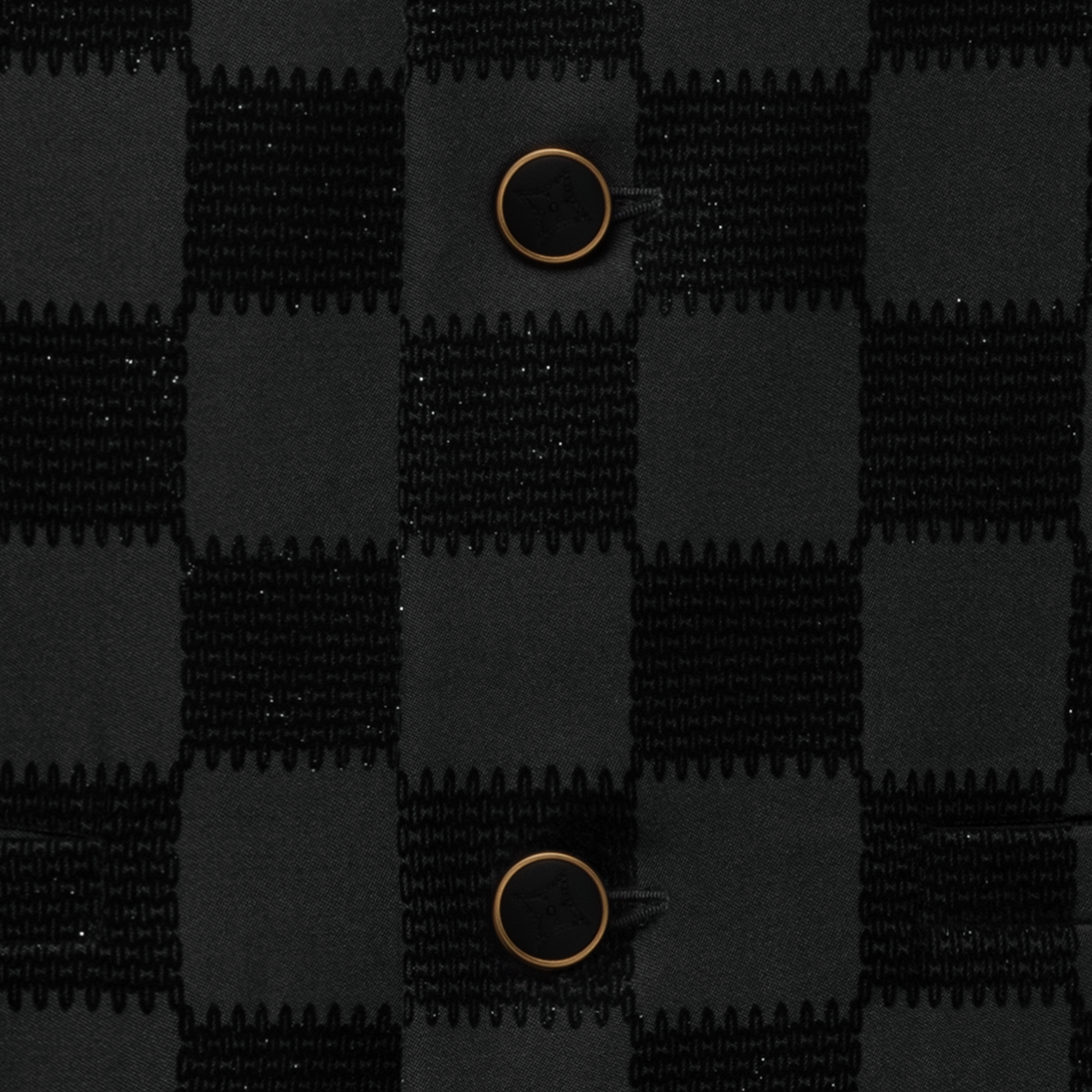 Damier 植絨無領外套  in 男士