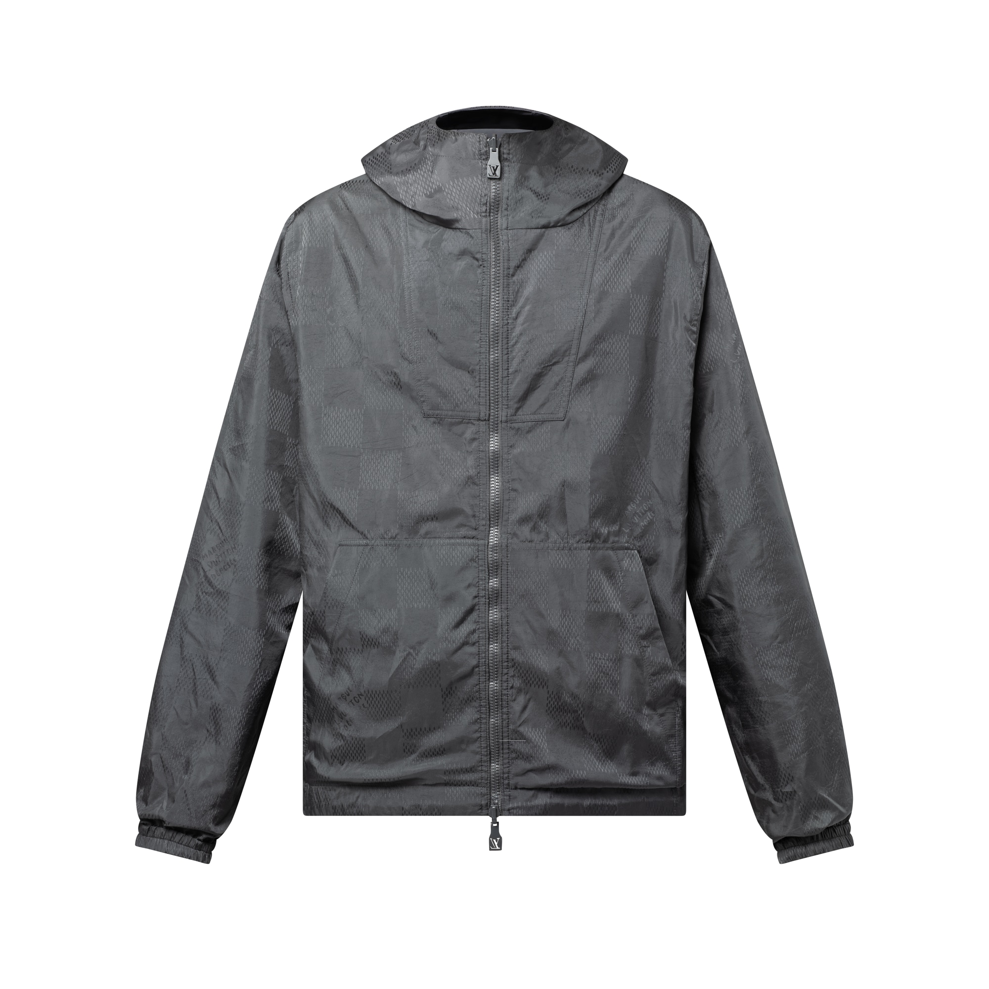 Damier Jacquard Reversible Nylon Windbreaker  in Men