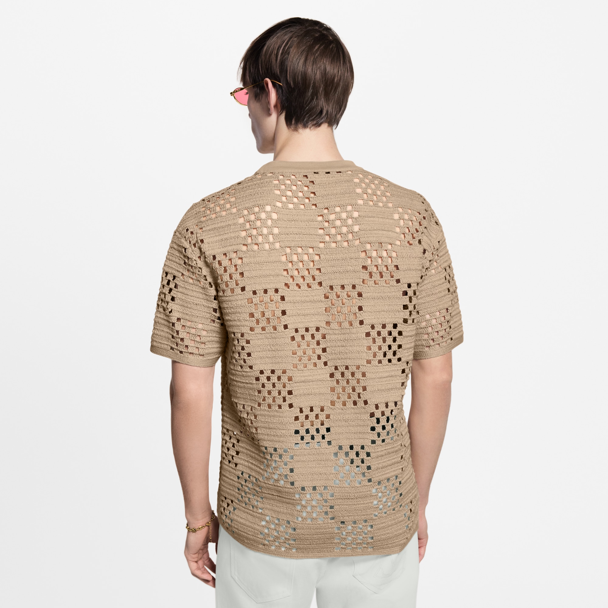 Damier Raffia T-Shirt  in Men